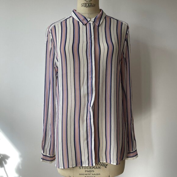 InWear Striped Button Down Blouse - Picture 2 of 9